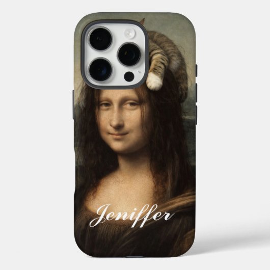 Mona Lisa met slapende kat                        Case-Mate iPhone Case (Achterkant)