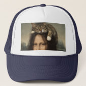 Mona Lisa met slapende kat Trucker Pet (Voorkant)