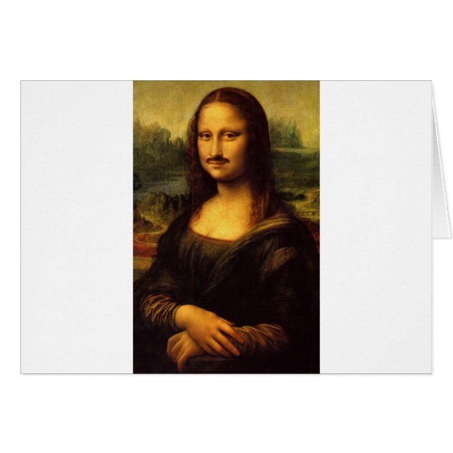 mona lisa mustache (Voorkant Horizontaal)