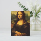 mona lisa mustache briefkaart (Staand voorkant)