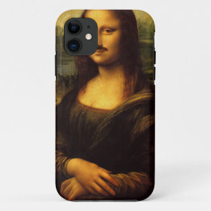 mona lisa mustache Case-Mate iPhone case