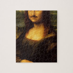 mona lisa mustache legpuzzel