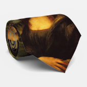 mona lisa mustache stropdas (Opgerold)