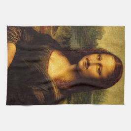 mona lisa mustache theedoek