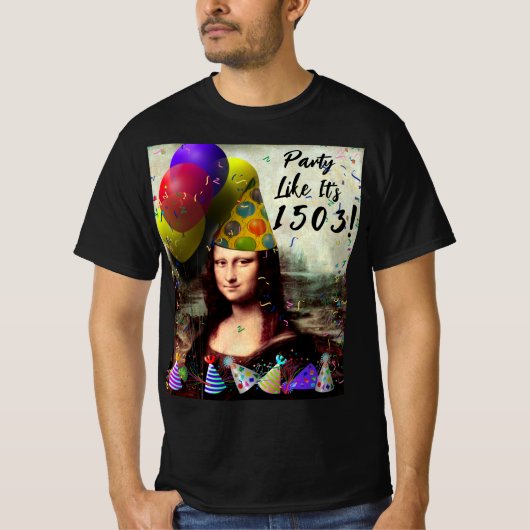 Mona Lisa Nieuwjaar T-shirt (Voorkant)