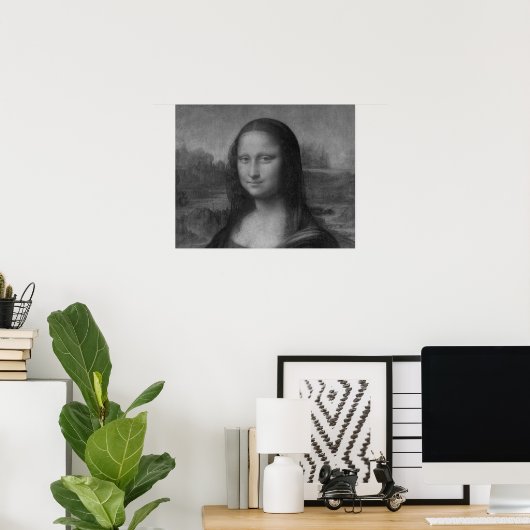 Mona lisa Oil Painting Canvas Poster (Thuiskantoor)