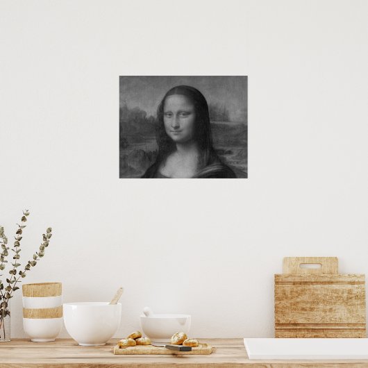 Mona lisa Oil Painting Canvas Poster (Keuken)