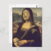 Mona Lisa - Ongemaskeerd Briefkaart (Voorkant / Achterkant)