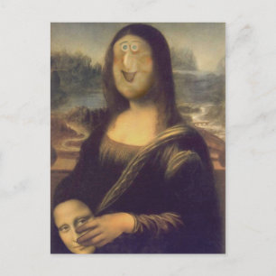 Mona Lisa - Ongemaskeerd Briefkaart