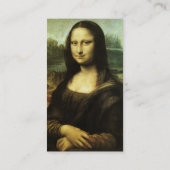 Mona Lisa (ook bekend als La Gioconda) door Leonar Visitekaartje (Achterkant)