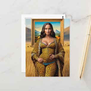 Mona Lisa op safari Briefkaart