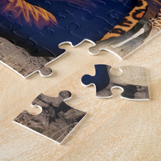 Mona Lisa op safari Legpuzzel (Zijkant)