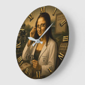 Mona Lisa Optometrist Funny Eye Doctor Office Deco Grote Klok (Hoek)
