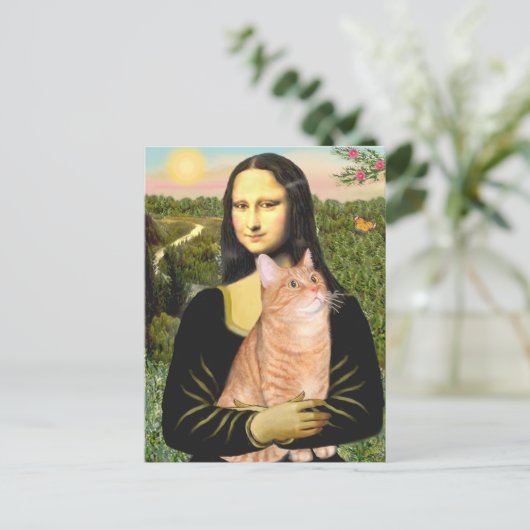 Mona Lisa - Orange Tabby SH 46 Briefkaart (Staand voorkant)