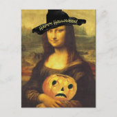 Mona Lisa Original Witch Happy Halloween PC leuk Briefkaart (Voorkant)