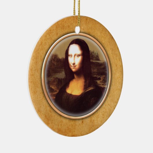 Mona Lisa Ornament van Leonardo-da Vinci. (Rechts)
