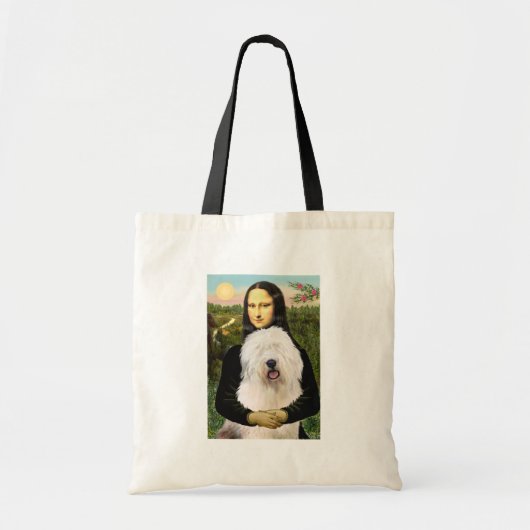 Mona Lisa - Oudengels 3 Tote Bag (Voorkant)