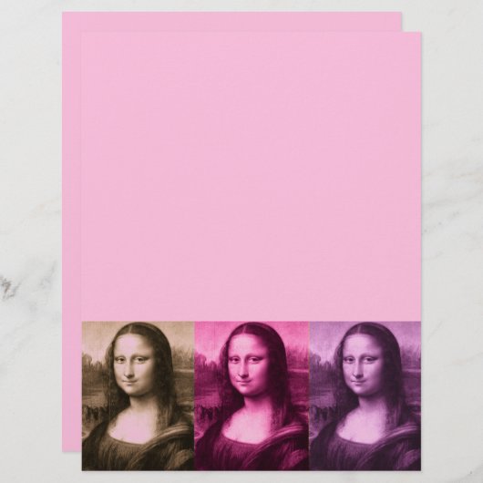 Mona Lisa Paarse roze chocolade (Voorkant / Achterkant)