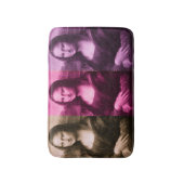 Mona Lisa Paarse roze chocolade Badmat (Voorkant Verticaal)