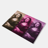 Mona Lisa Paarse roze chocolade Deurmat (Schuin)