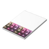 Mona Lisa Paarse roze chocolade Notitieblok (Linkerzijde)