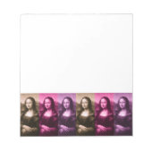 Mona Lisa Paarse roze chocolade Notitieblok (Voorkant)