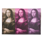 Mona Lisa Paarse Roze Chocolade Pillowcase Kussensloop (Achterkant)