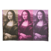Mona Lisa Paarse Roze Chocolade Pillowcase Kussensloop (Voorkant)