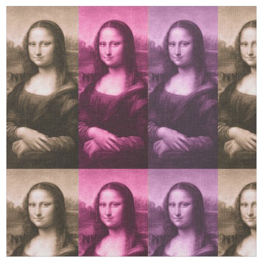 Mona Lisa Paarse roze chocolade Stof (Close Up)