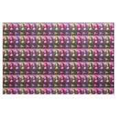 Mona Lisa Paarse roze chocolade Stof (Fat Quarter)