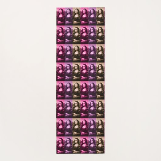 Mona Lisa Paarse roze chocolade Yogamat (Achterkant)