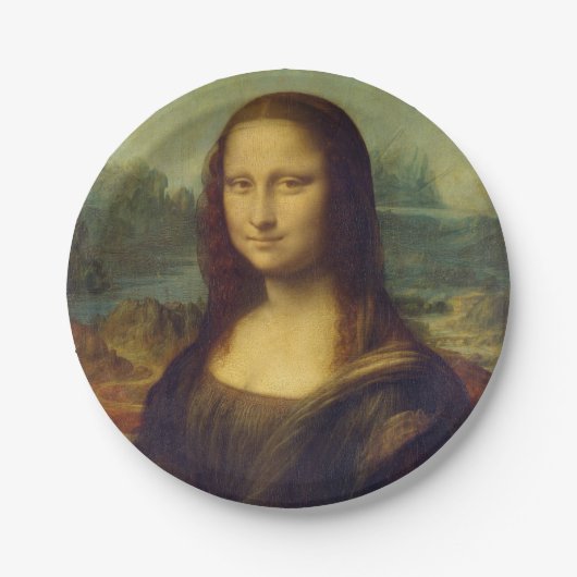 Mona Lisa Papieren Bordje (Voorkant)