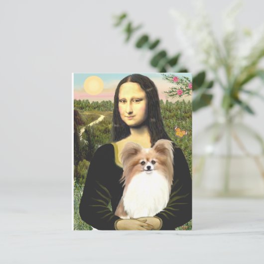Mona Lisa - Papillon 4 Briefkaart (Staand voorkant)