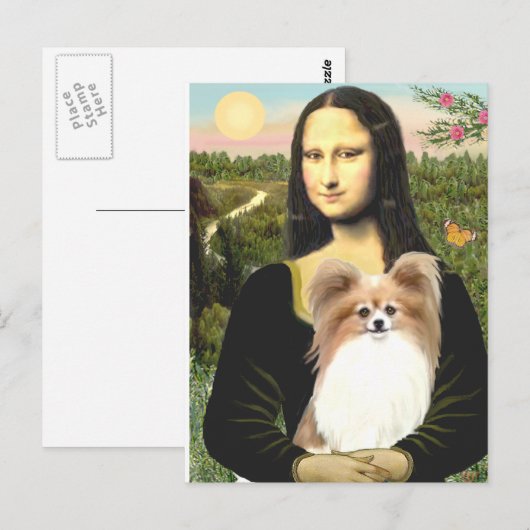 Mona Lisa - Papillon 4 Briefkaart (Voorkant / Achterkant)