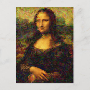 mona lisa paris briefkaart