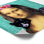 Mona Lisa Parody Portrait Poster (Hoek)