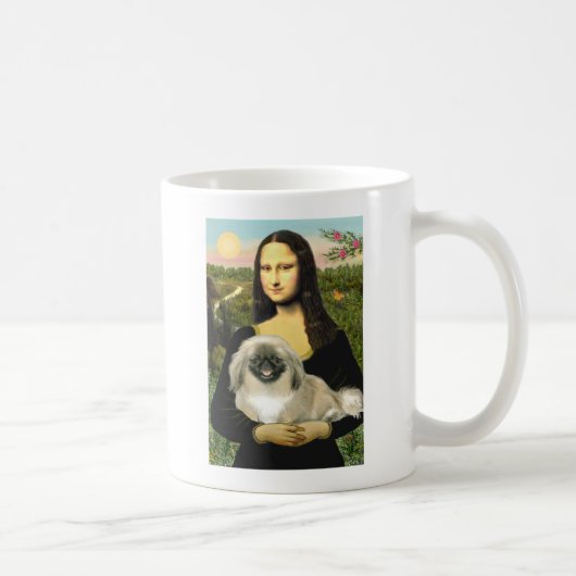 Mona Lisa - Pekingese 1b Koffiemok (Rechts)