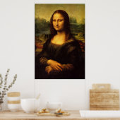 Mona Lisa (perfecte kwaliteit) Poster (Keuken)