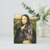 Mona Lisa - Perzische Calico kat Briefkaart (Staand voorkant)