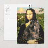 Mona Lisa - Perzische lapjeskat Briefkaart (Voorkant / Achterkant)