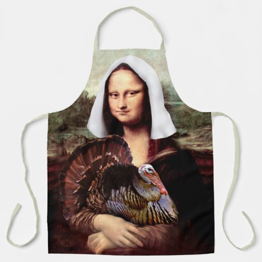 Mona Lisa Pilgrim Thanksgiving Schort (Voorkant)