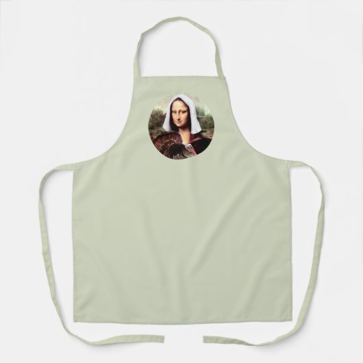 Mona Lisa Pilgrim Thanksgiving Schort (Voorkant)