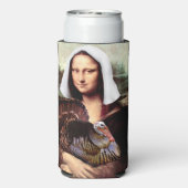 Mona Lisa Pilgrim Thanksgiving Seltzer Blikjeskoeler (Seltzer Achterkant)