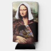 Mona Lisa Pilgrim Thanksgiving Seltzer Blikjeskoeler (Achterkant)