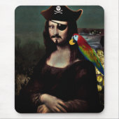 Mona Lisa Pirate met Mustache Muismat (Voorkant)