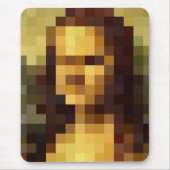 Mona Lisa pixel art Leonardo da Vinci, La Gioconda Muismat (Voorkant)