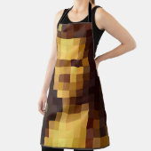 Mona Lisa pixel art Leonardo da Vinci, La Gioconda Schort (Insitu)