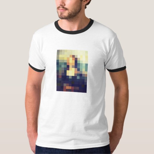 Mona Lisa Pixelated T-shirt (Voorkant)