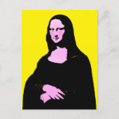 Mona Lisa Pop Art  Briefkaart (Voorkant)