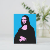 Mona Lisa Pop Art  Briefkaart (Staand voorkant)